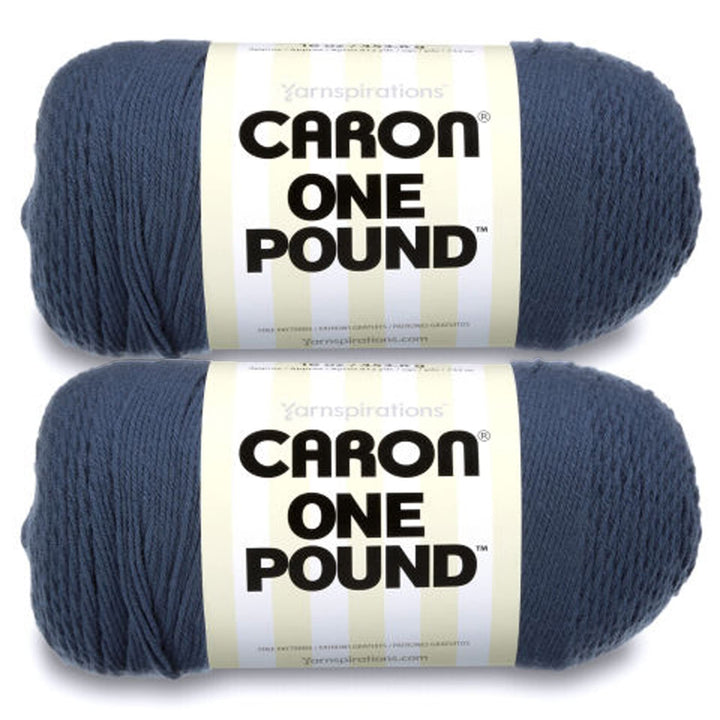 One Pound Cape Cod Blue Yarn - 2 Pack of 454g/16oz - Acrylic - 4 Medium (Worsted) - 812 Yards - Knitting/Crochet