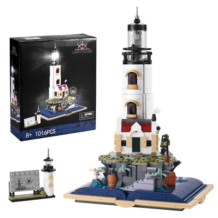 Ideas Lighthouse Building Sets with Glowing Rotating Lighting for Kids and Adults to Build and Collect, STEM Gifts for Boys and Girls Ages 8+(1016 Pieces),New in 2023
