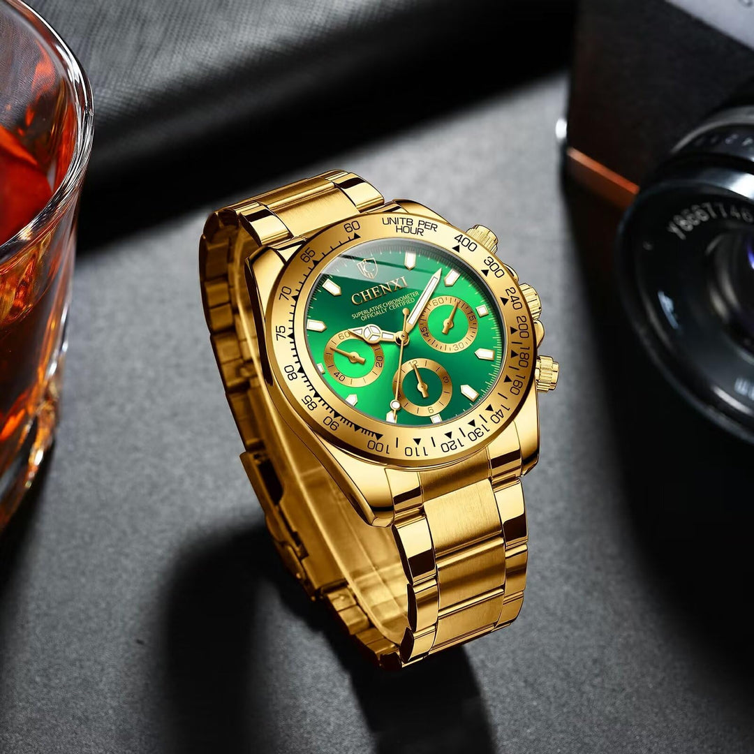 Classics Business Analog Watch Big Face Luminous Waterproof Stainless Steel Watch Elegant Gift Watch for Men…