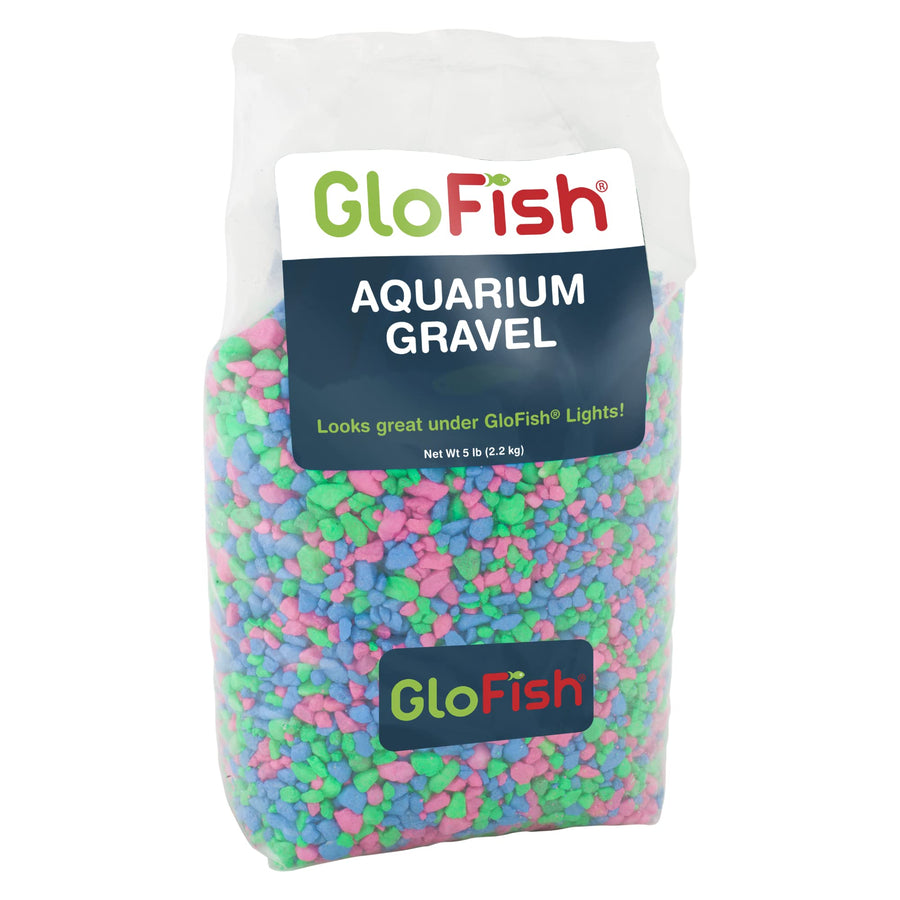 Aquarium Gravel, Pink/Green/Blue Mix, Complements Tanks, 5 Pounds