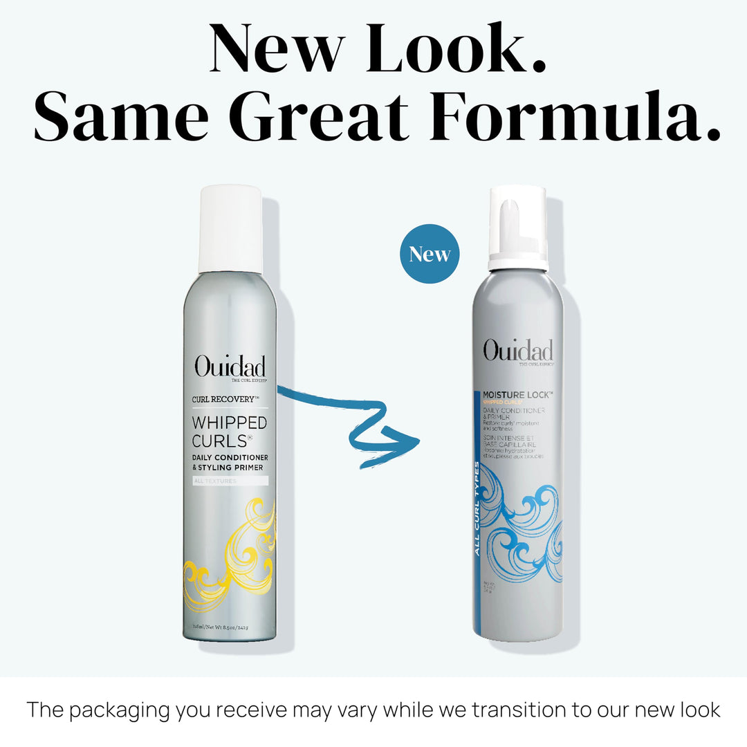 Moisture Lock Whipped Curls Daily Hair Conditioner and Primer - 8.5 fl oz, Olive Oil, Shea Butter, and Glycerin, Curl Moisturizing Conditioner and Leave-in Styling Primer, All Curl Types