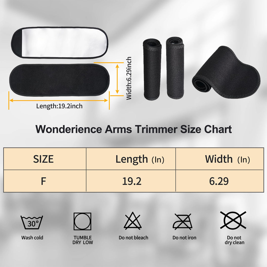 Women &amp; Men Neoprene Arm Trimmers Slimming Compression Sleeve Sauna Sweat Band for Workout (Blue, One Size)