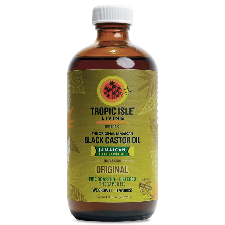 Jamaican Black Castor Oil 8oz - For Hair Growth, Skin Conditioning, Eyebrows &amp; Eyelashes, Scalp and Nail Care. Strengthen, Moisture &amp; Repair