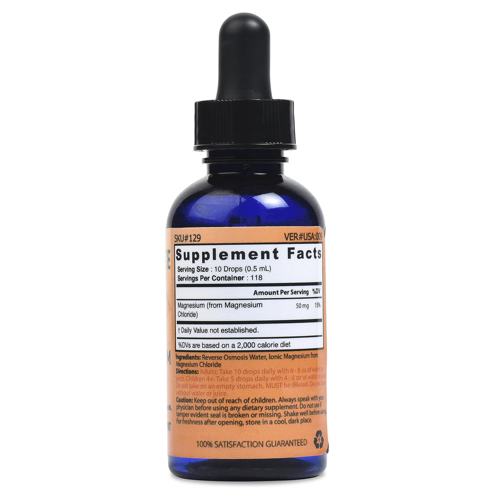 Liquid Ionic Magnesium Ultra Concentrate (10 drops per 50 mg - 100 servings per bottle)