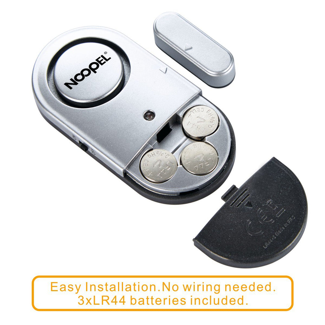 Door Window Alarm 2 Pack Home Security Sensor Burglar Anti-Theft 120DB Alarm with Batteries Included - DIY Easy to Install (2)
