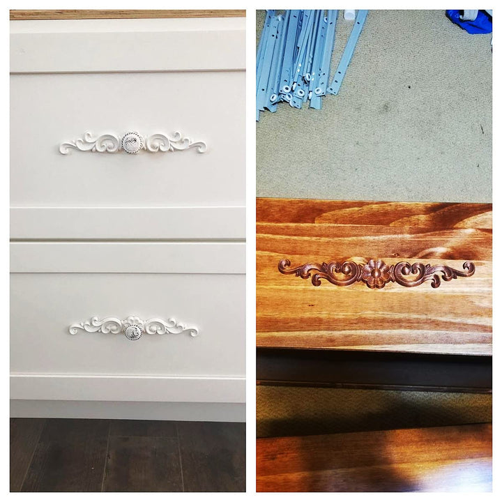 MUXSAM Wood Appliques Decorative Carved Onlays, Long Wo