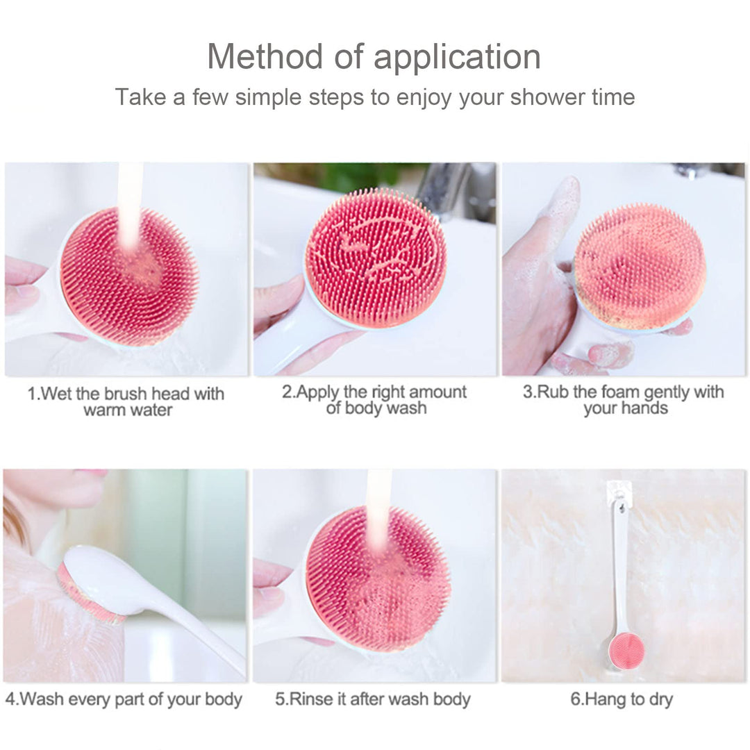 Silicone Back Scrubber for Shower, Back Washer Brush Lo