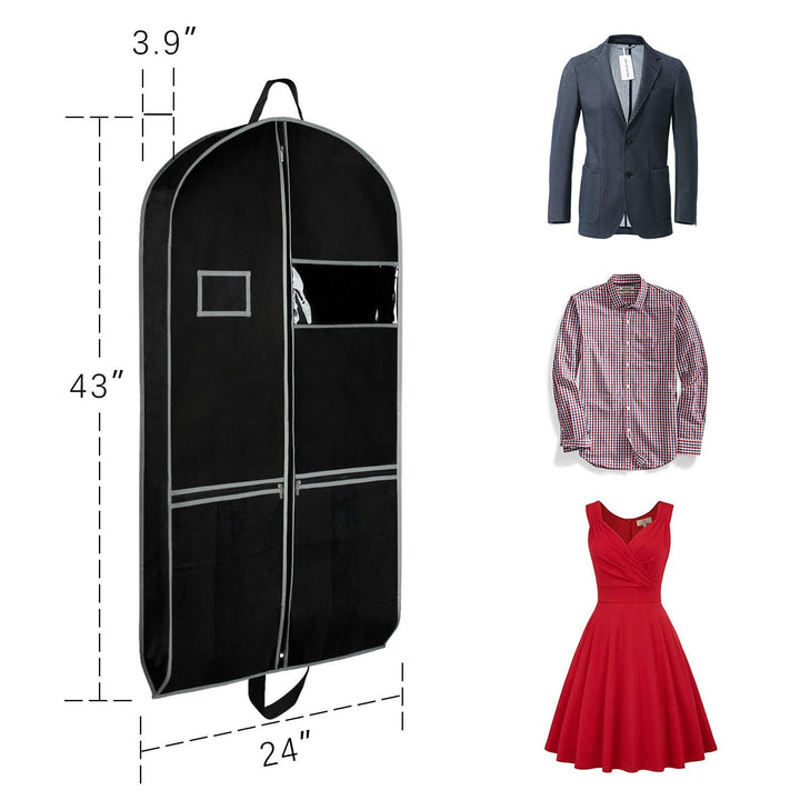 Zilink 43 Garment Bag Suit Bags for Travel with Pockets