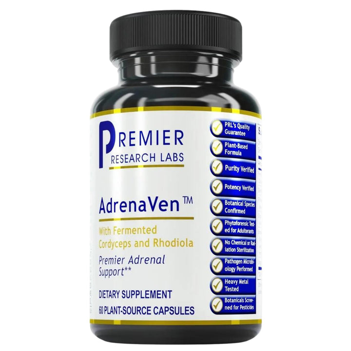: 30 Servings-AdrenaVen - Adrenal Health Supplement, Supports Adrenal Gland Health and Stress Response - Organic Adrenal Health - 60 Plant-Source Capsules