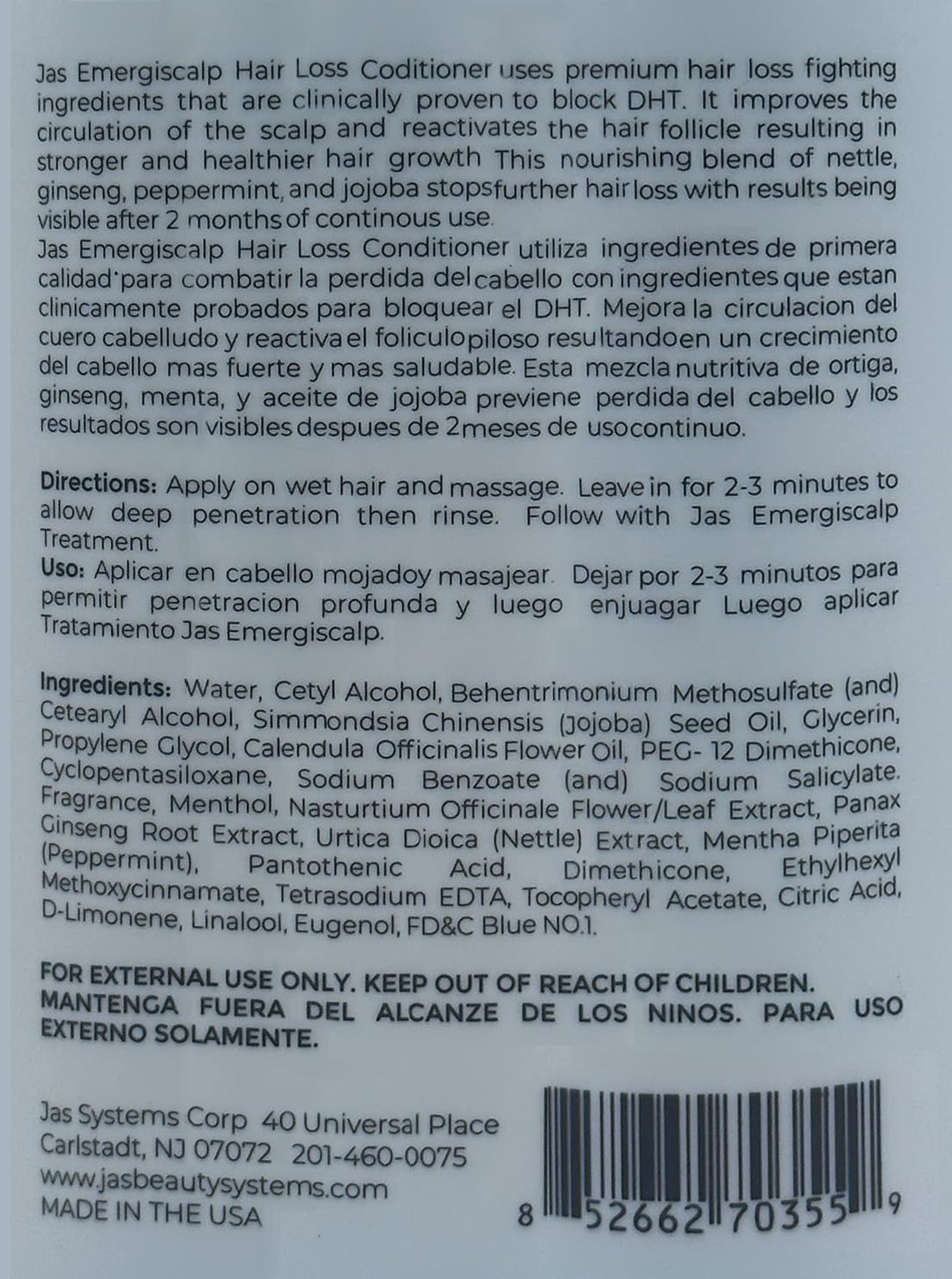 Emergiscalp Hair Loss Prevention Shampoo Nettle + Ginseng 16 Oz, Conditioner Nettle + Ginseng 16 Oz &amp; Leave-in Treatment Nettle + Ginseng 4 Oz