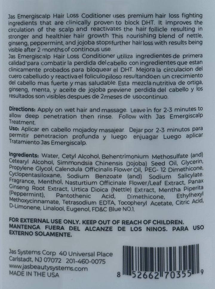 Emergiscalp Hair Loss Prevention Shampoo Nettle + Ginseng 16 Oz, Conditioner Nettle + Ginseng 16 Oz &amp; Leave-in Treatment Nettle + Ginseng 4 Oz