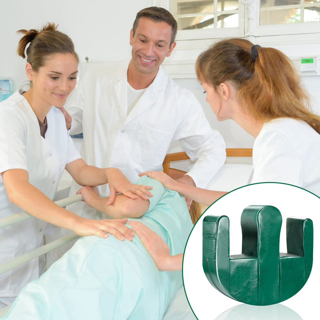 Patient Turning Device Multifunctional Turnover Device U-Shaped Paralysis Bed Rest Product Pu Leather Patient Turning Pillow for Patients or Bedridden Elderly People Lying in Bed