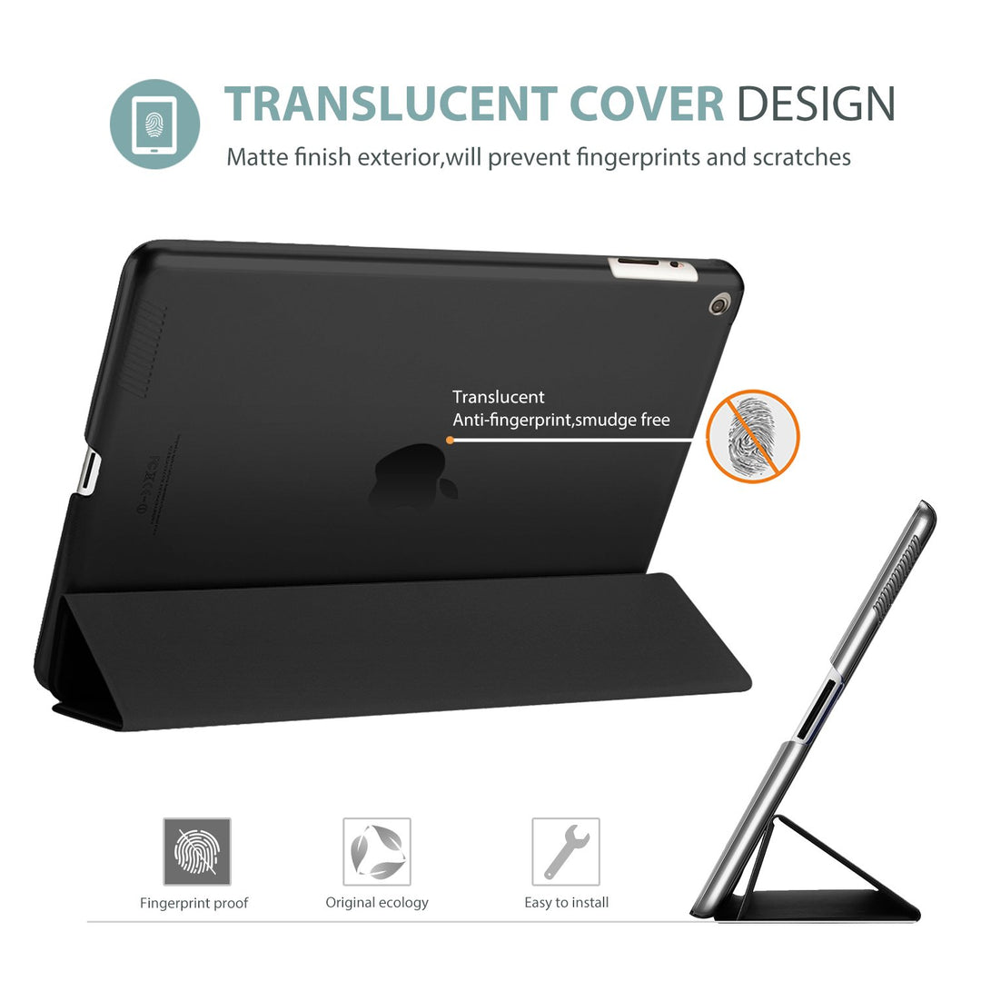 for iPad 2012/2011 2nd 3rd 4th Generation Case (Old Model), Smart Cover for iPad 2/iPad 3 /iPad 4(Not for iPad Air 1/Air 2) –Black