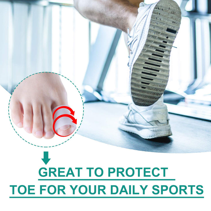 Povihome 10 Pack Big Gel Toe Sleeves, Big Toe Protector