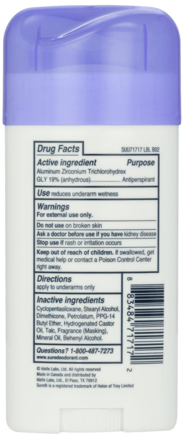 Invisible Solid Anti-Perspirant &amp; Deodorant For Men, Unscented, 73G