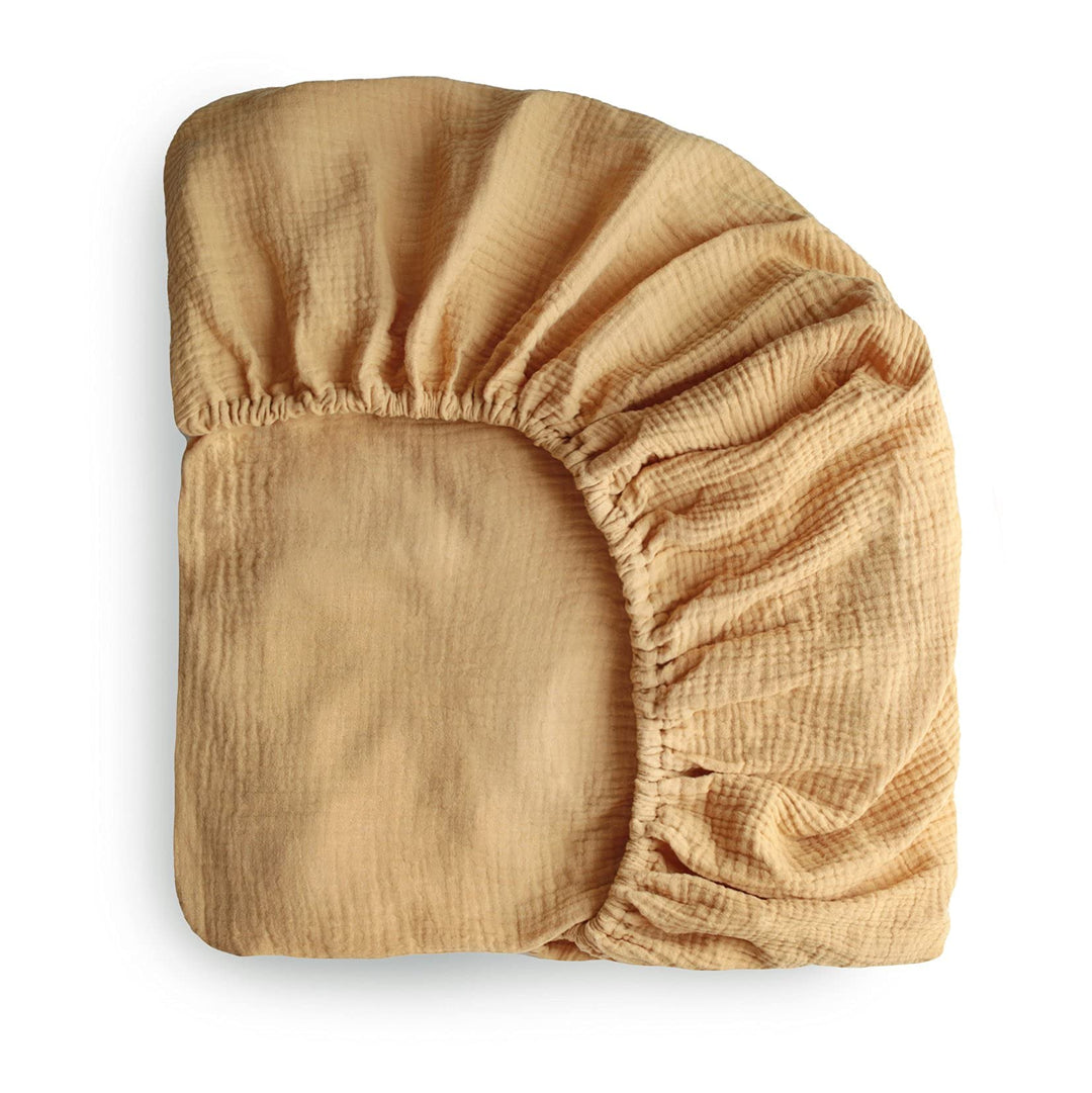 mushie Extra Soft Muslin Fitted Crib Sheet | 192 Thread