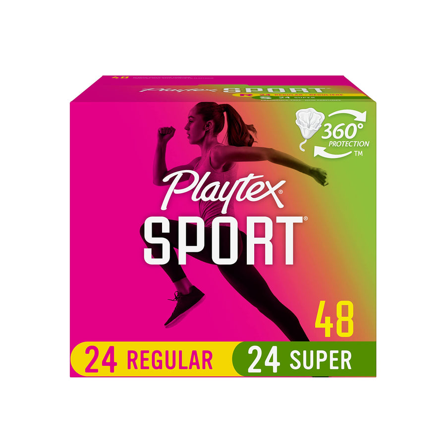 Playtex Sport Tampons, Multipack, Regular and Super Abs