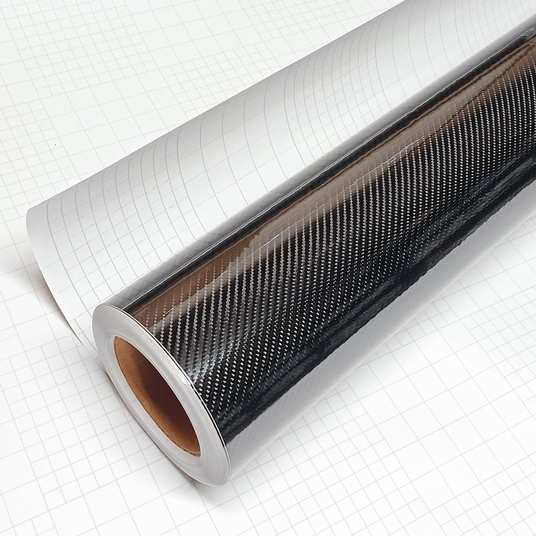 DIYAH High Gloss 6D Black Carbon Fiber Vinyl Wrap Stick