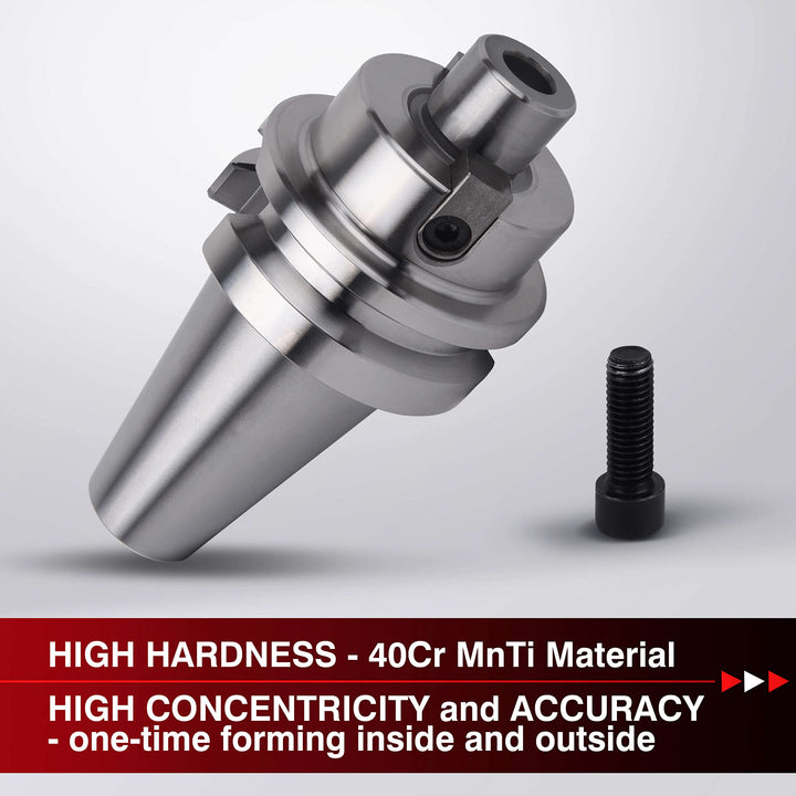 Face Milling Holder CNC Milling Cutter - BT40-FMB22 Shank Face Mill Arbor Mill Cutter BAP400R 50-22-4T with Indexable Insert APMT1604 - (Milling Cutter+10 Inserts+Arbor) Supplied