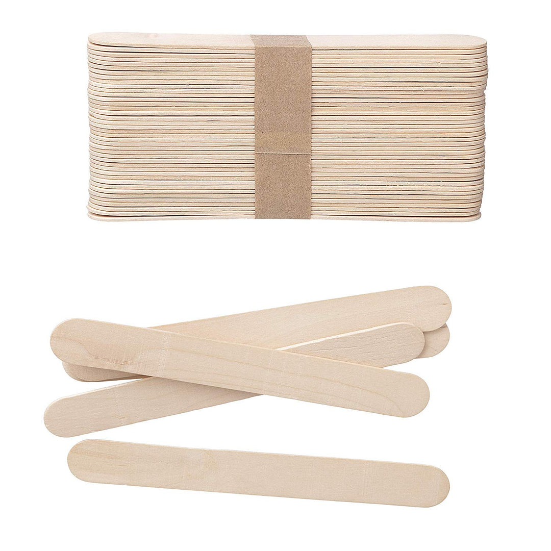 , 80 Piece, 5 ¾ inch, Jumbo Natural Finish Craft Sticks