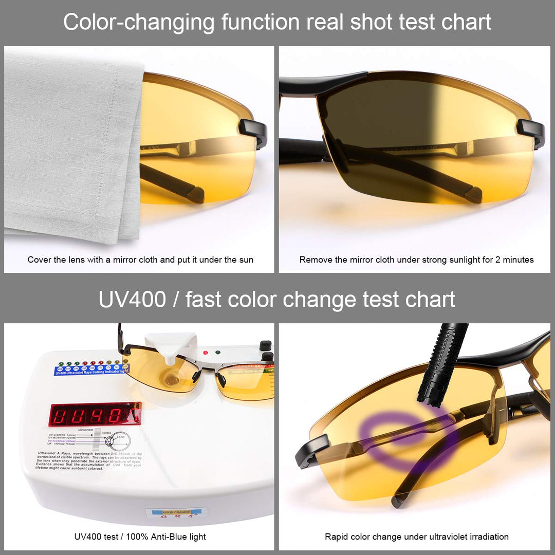 YIMI Men&#39;s photochromic lenses Polarized Drivin