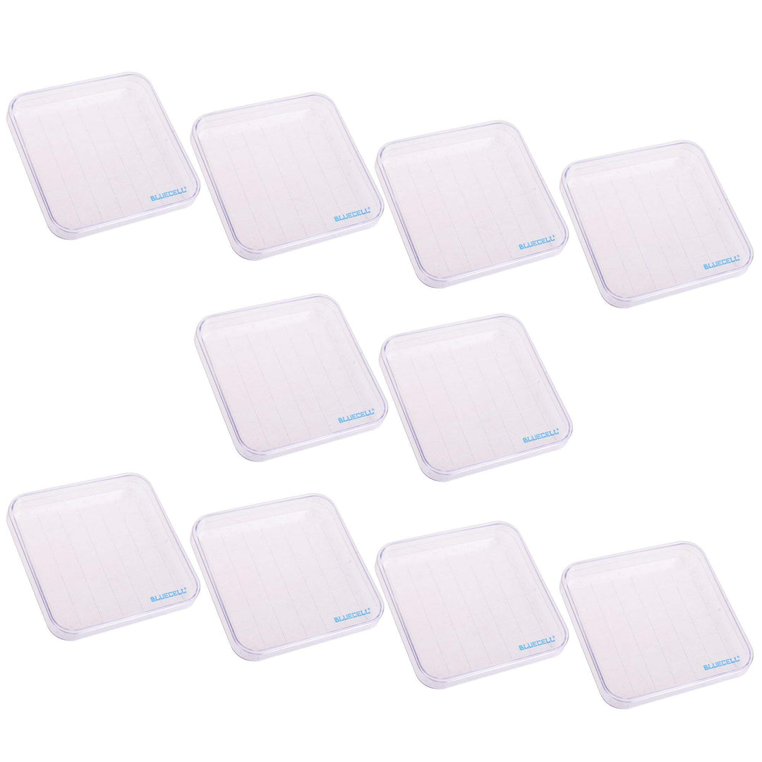 BCP 10 Pcs 36 Grid Squares Plastic Petri Dishes with Co