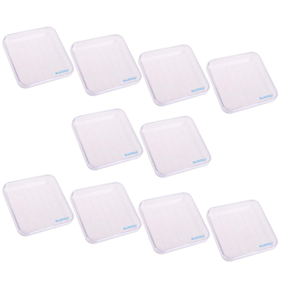 BCP 10 Pcs 36 Grid Squares Plastic Petri Dishes with Co