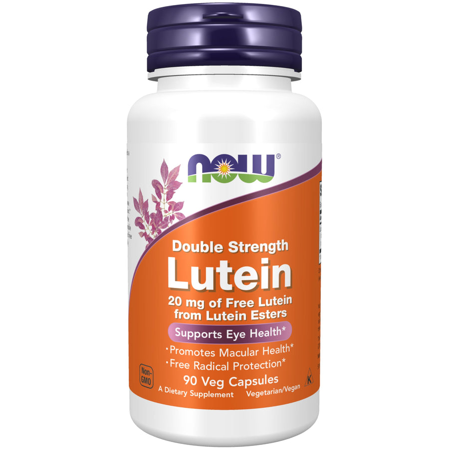 NOW Foods Supplements, Lutein 20 mg with 20 mg of Free 