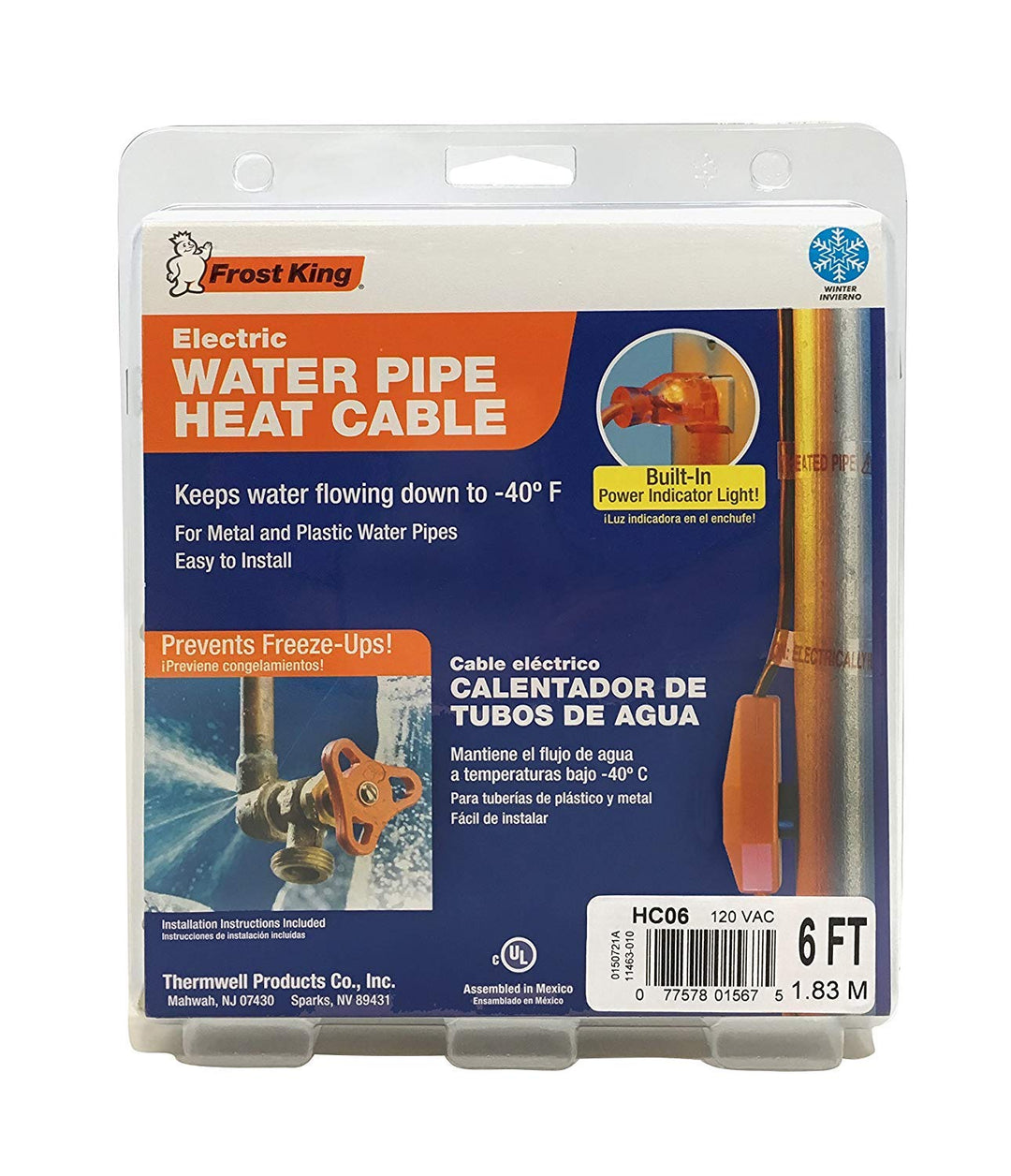 HC24A Automatic Electric Heat Kit Heating Cables, 24 Feet, Black, Ft