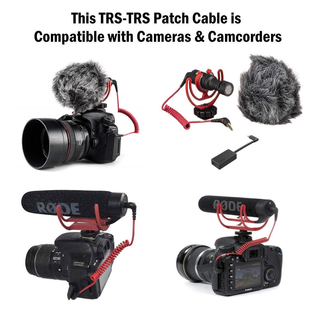 TRS Camera Cable for Nikon, Canon DSLR Cameras Camcorde