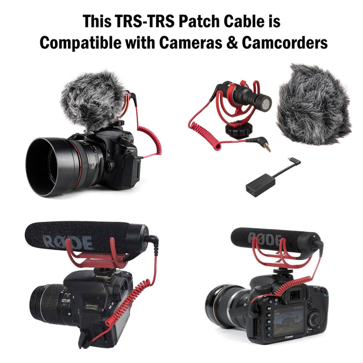 TRS Camera Cable for Nikon, Canon DSLR Cameras Camcorde