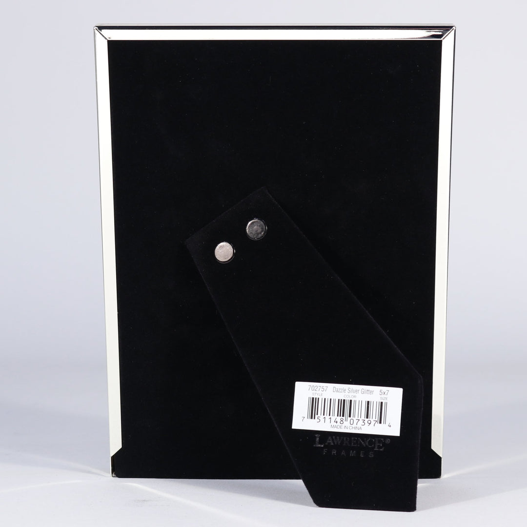 Lawrence Royal Designs 5x7 Dazzle Silver and Glitter Picture Frame