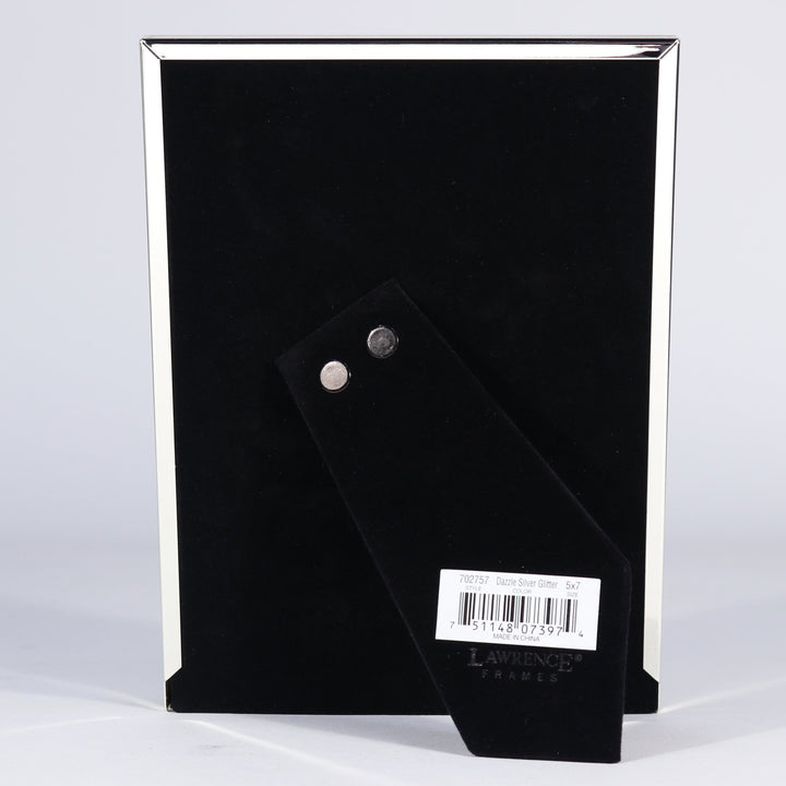 Lawrence Royal Designs 5x7 Dazzle Silver and Glitter Picture Frame