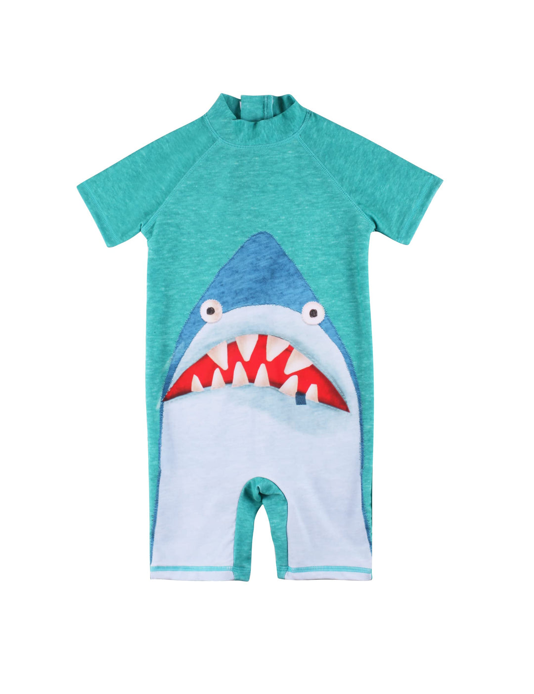 Baby Toddler Boys Bathing Suits One-Piece Zip Swimsuit Short Sleeve Rash Guard Swimwear Sunsuits with UPF50+ Sun Protection for Summer Beach (Alien,9-12M)