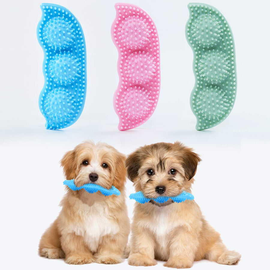 3 Pack Puppy Chew Toys for Teething Puppies, Puppy Teething Toys, 360° Clean Pet Teeth & Soothe Pain of Teeth Growing, Puppy Toys Small Dogs & Medium Dog Suitable - Up to 18 lbs