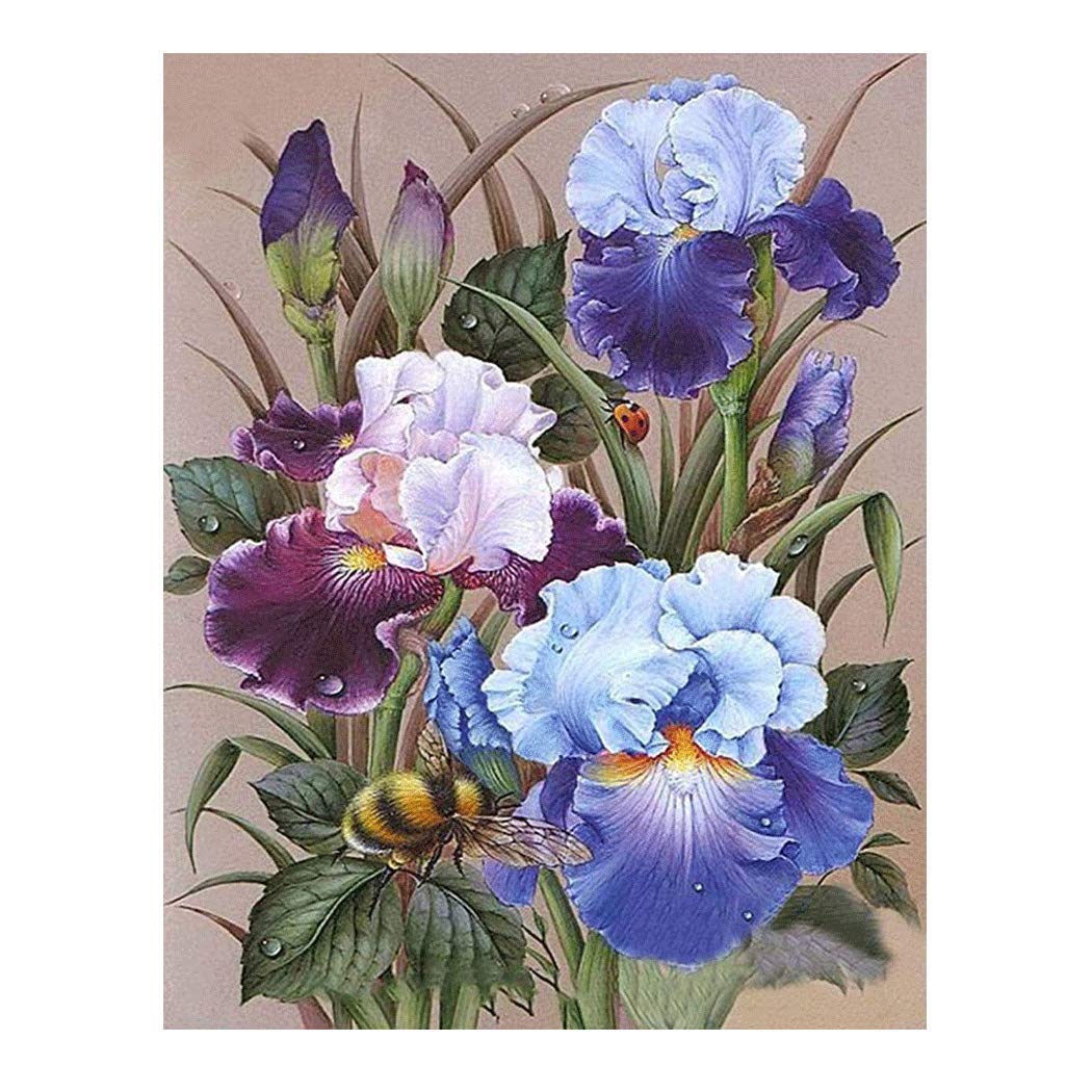 Kimily Flower DIY Paint by Numbers for Adults Kids Purp