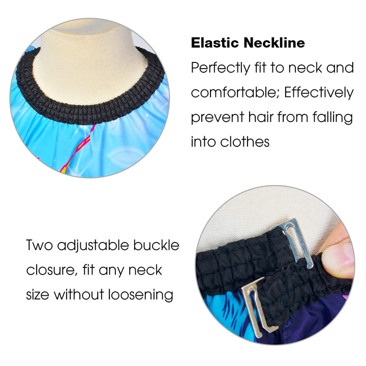 Kids Haircut Cape, Unicorn Salon Barber Cape Hair Stylist Cover, Waterproof Hairdresser Apron for Child Boys Girls, 47x39 Extra Long Hair Cutting Apron with Clip Closure (Unicorn)