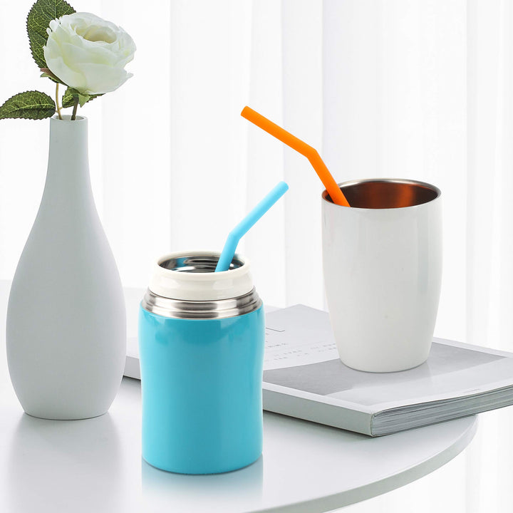 Reusable Silicone Straws for Toddlers &amp; Kids - 