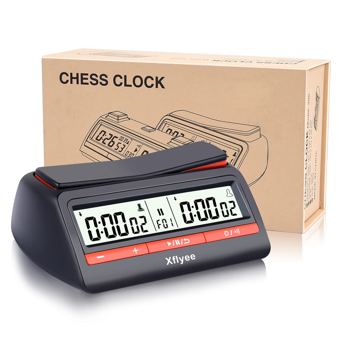 [2023 New] Chess Clock - Digital Chess Timer, Available for Portable Timer for Board Games and Chess with Bonus and Delayed Countdown Function