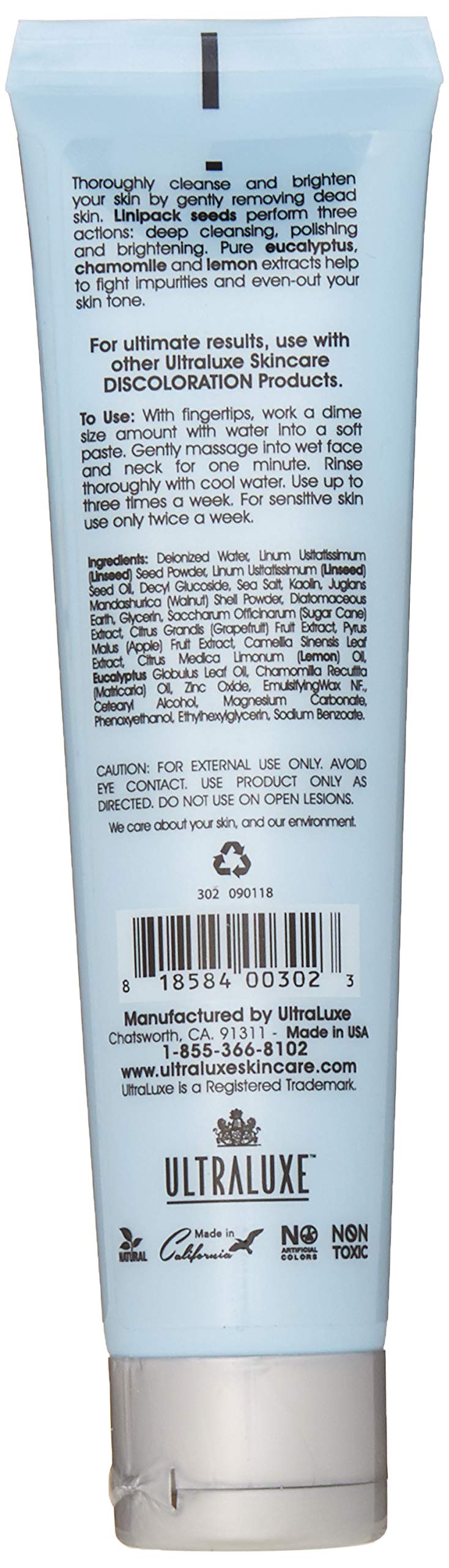 UltraLuxe Triple Action Organic Scrub-Discoloration 85g