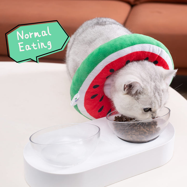 ANWA Adjustable Cat Cone Collar Soft, Cute Cat Recovery Collar, Cat Cones After Surgery for Kittens