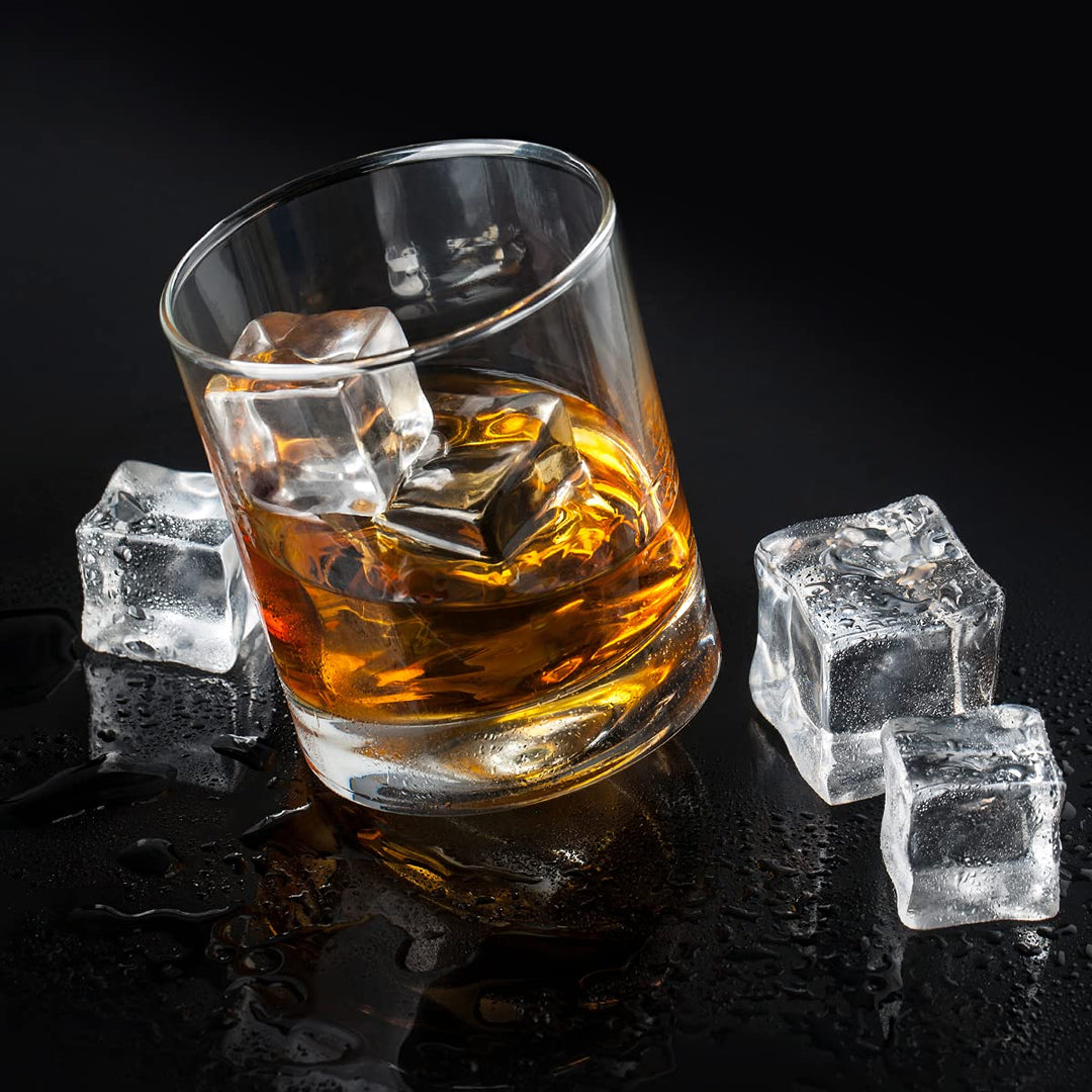 Acrylic Ice Cubes Square Shape, Glass Luster Ice Cubes, Fake Artificial Acrylic Ice Cubes Crystal Clear for Photography Props Kitchen Toy Decoration 1inch/2.5cm (20 PCS)
