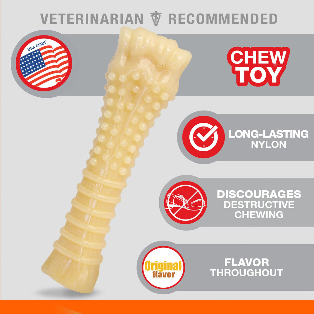 Textured Knuckle Bone Power Chew Toy for Dogs, Durable & Tough Dog Toys for Aggressive Chewers, Original Flavor, X-Large - Over 50 Ibs, 1 Count