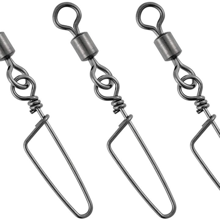 Dr.Fish 30 Pack Fishing Snaps Swivels, Barrel Swivels w