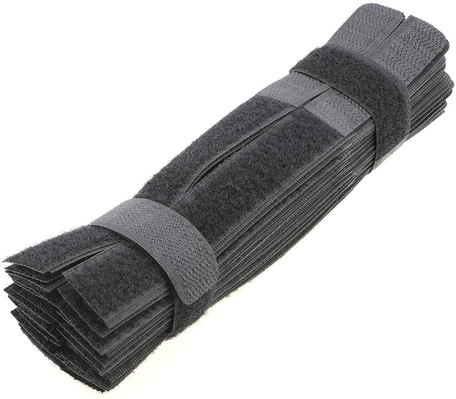 Pasow 50pcs Cable Ties Reusable Fastening Wire Organizer Cord Rope Holder 7 Inch (Black)