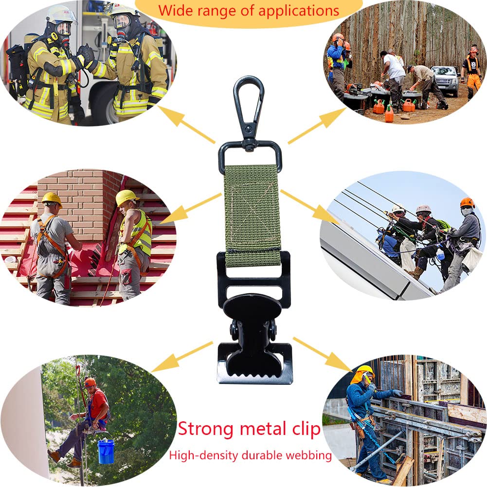 Glove Clip for Work Glove Holder Clip Grabber Rescue Firefighter Turnout Gear Glove Strap with Alligator Clip Utility Clip 4 Pieces