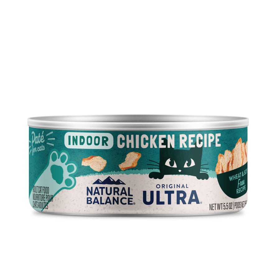 Ultra Premium Chicken Indoor Cat Food | Wet Canned Food for Cats | 5.5-oz. Can, (Pack of 24)