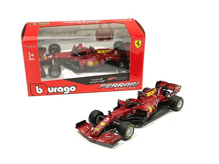 Model Car Sport 1:43 2020 Ferrari Racing SF1000 Formula One F1 5 Sebastian Vettel