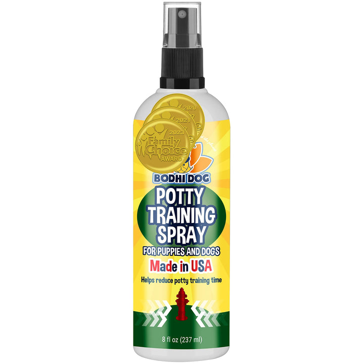 Potty Training Spray - Puppy &amp; Dog Training Aid for Indoor &amp; Outdoor Attractant Spray Use - Encourages Proper Dog Pee Here Habits - Safe for Pets &amp; Home - Made in The USA (8 Fl Oz)