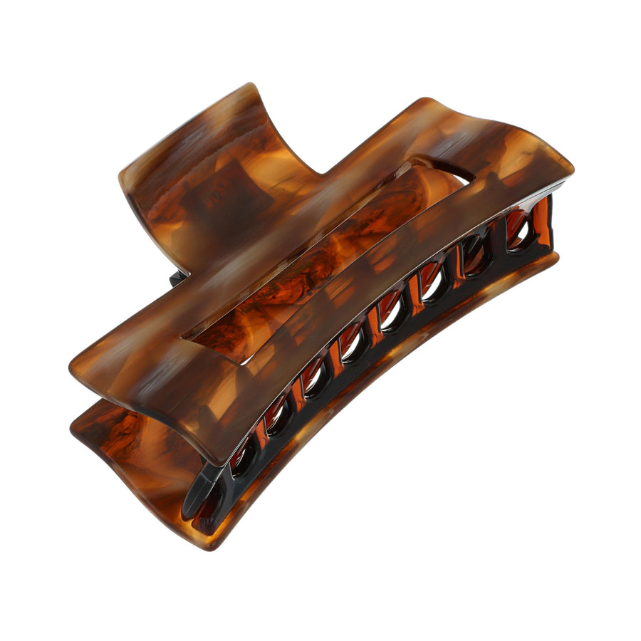Caramel Horn : Large Cutout Rectangle Jaw - Caramel Horn